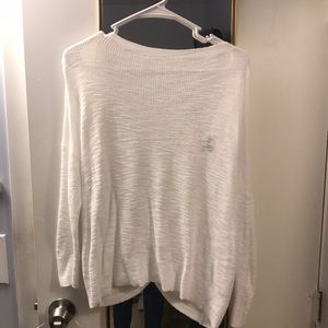 Beautiful white open back sweater